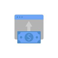 dinero, en línea pago, compras, transferir dos color azul y gris vector icono