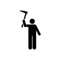 Man park outdoor unity cleaning vector icon