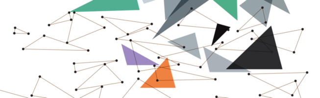 faible poly, polygonal technologique éléments sur une transparent arrière-plan, polygonal réseau système relier lignes et coloré Triangle Contexte modèle. png