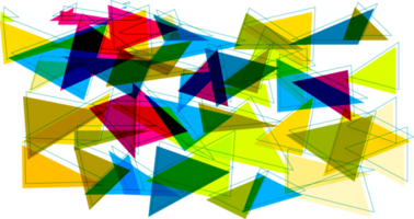 laag poly, veelhoekige technologisch elementen Aan een transparant achtergrond, veelhoekige netwerk systeem aansluiten lijnen en kleurrijk driehoek achtergrond sjabloon. png