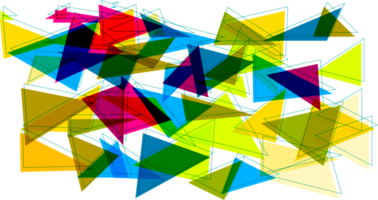 Low poly, Polygonal technological elements on a transparent background, Polygonal network system connect lines and colorful triangle background template. png