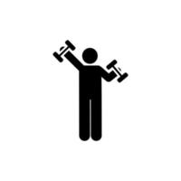 Gym, hotel, man, sport vector icon