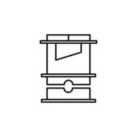 Guillotine, magic vector icon