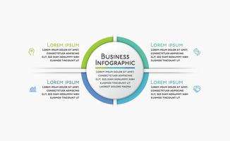 Presentation business infographic template vector