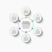 Presentation Business circle infographic template vector