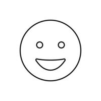 Happy, smiling, emotions vector icon