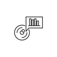 data, chart, visualization vector icon