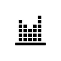 Chart column vector icon