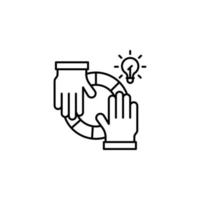 Hand help vector icon