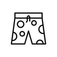 Clothes, swimming trunks vector icon