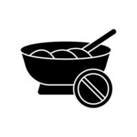 Food no diet vector icon