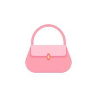 Handbag color vector icon
