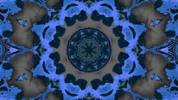 abstrakt Kaleidoskop Animation, abstrakt Mandala Film, geometrisch Hintergrund Animation video