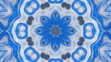 abstrakt Kaleidoskop Animation, abstrakt Mandala Film, geometrisch Hintergrund Animation video