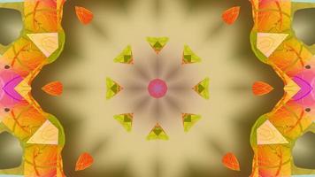 Abstract kaleidoscope animation, Abstract mandala movie, Geometric Background animation video
