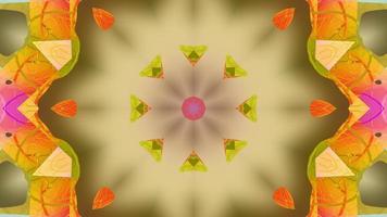 Abstract kaleidoscope animation, Abstract mandala movie, Geometric Background animation video