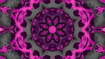 abstrakt Kaleidoskop Animation, abstrakt Mandala Film, geometrisch Hintergrund Animation video