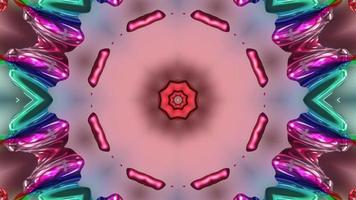 Abstract kaleidoscope animation, Abstract mandala movie, Geometric Background animation video