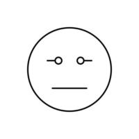 Dissatisfied, emotions vector icon