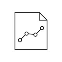 Analytics, chart, paper, SEO vector icon