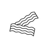 Bacon, pig vector icon