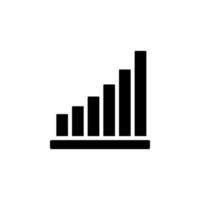 Chart graph diagram bar histograms vector icon