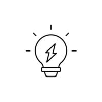 Idea, energy vector icon