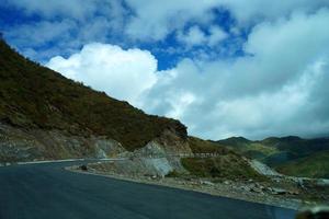 Road of Mountain Towards Baba Mandir Sikkim photo