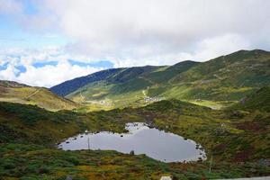 Beautiful Strawberry Lake at Old Silk Route Sikkim photo