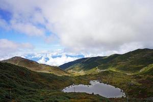 Strawberry Lake with Beautiful Nature in Old Silk Route Sikkim photo