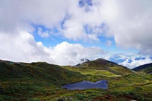 Lake in Between Mountain at Old Silk Route Sikkim photo