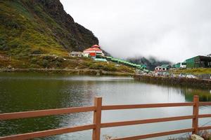 Natural viiew of Changu lake or Tsomgo lake at east Sikkim photo