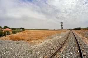 Trail railroad tracks photo