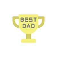Trophy, Best Dad vector icon