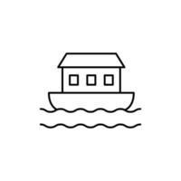 Noah Ark, Christianity vector icon