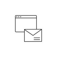 Web, message, email vector icon