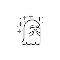 fantasma sudoroso vector icono