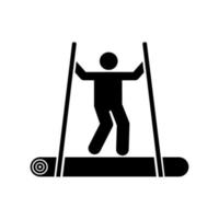 Man adventure fart wood vector icon