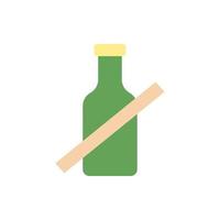 No alcohol haram Ramadan vector icon