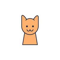 cat cartoon vector icon