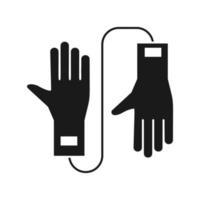 Hand, test, blood vector icon