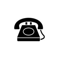 Telephone vintage phone vector icon