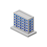 isometric apartments building vector icon