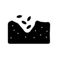 Soil ground vector icon