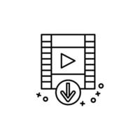 Play video streaming vector icon