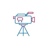Video production, video camera vector icon