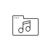 Folder note vector icon