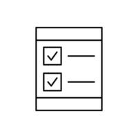 Checklist, SEO vector icon