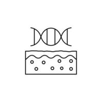 DNA skin vector icon