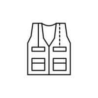 vest, cloth vector icon